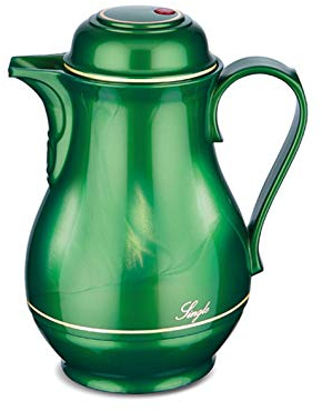 ROTPUNKT Isolierkanne 0,5 L - Premium Kaffekanne Made in Germany I Hält bis zu 24 Std heiß I Warmhaltekanne für Kaffee und Tee (Christa 530, Shiny Jade)