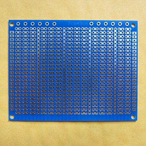 5stk 7x9cm FR4 2er Fibreglass Streifenraster Veroboard Stripboard Prototype Paper PCB Platine Leiterplatte Universal Experiment Matrix Circuit Board Bakelite