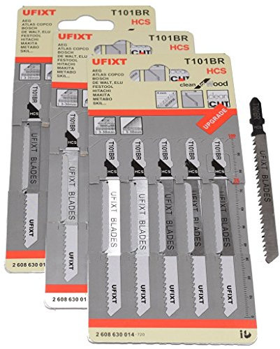 Yourspares Jigsaw Blades T101BR Down Cutting fits Makita Bosch Dewalt 15 Pack