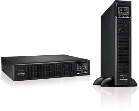 Tecnoware Power Systems SAI EVO DSP Plus 1200, Alta Protección contra Apagones, Autonomía hasta 40 Min, 8 Salidas IEC, Alta Eficiencia 94%, Interfaz USB/RS232/SNMP, Potencia 1200 VA