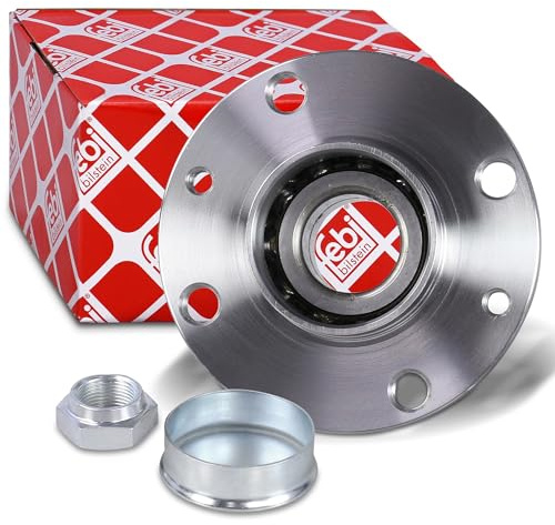 febi bilstein 171142 Radlagersatz mit Radnabe, ABS-Impulsring und Achsmutter, 1 Stück | Kompatibel mit: ALFA ROMEO 145, 146, MITO, CITROËN C3 II, C3 II Kasten/Schrägheck, C3 III, C3 III Van, C4 CACTUS