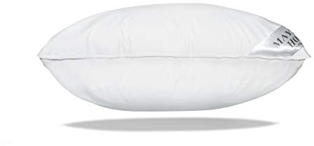 Mayaadi-Home Kopfkissen 80x80 cm | 1600g Füllung, 70% Daunen 30% Federn | 100% Natur Bezug aus Baumwolle | Optimales Kissen zum Schlafen | HS7 Daunenkissen