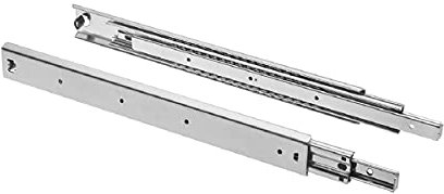 MS Beschläge Schubladenauszug 100kg Traglast 1 Paar Schwerlastauszüge h 53mm Schubkastenschiene Kugelführung Stahl Vollauszug Teleskopauszug (800mm)