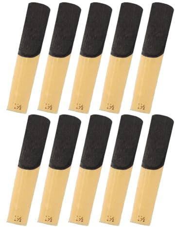 Tenorsaxophonblätter, 10pcs Musikinstrumentenzubehör Professionelles Saxophon Hochpräzise Gefertigt 1.5 Stärke Ersatz Kit Angenehmes Spielgefühl Klarinette Sopran Altsaxophon Spielzubehör Anfänger