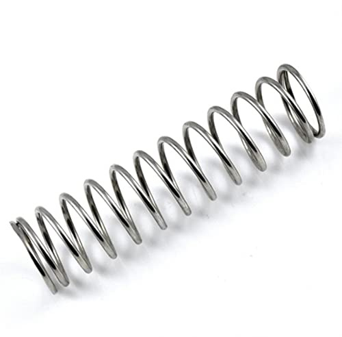 Aolity Mdingbao-Kompressionsfjädrar tryckfjäder mekanisk tråd diameter 1,5 mm/yttre diameter 8 mm frigöringsfjäder komprimerad fjäder, bra korrosionsbeständighet (Längd: 90 mm (5 st))