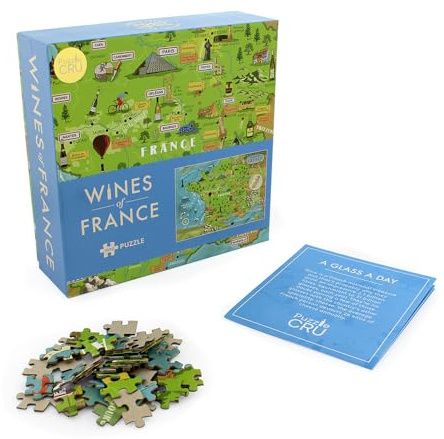 Ginger Fox 0112.3316.71.FRE.OSZ Wines of France Puzzle, Mehrfarbig, Einheitsgröße