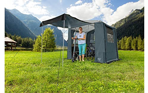 BERGER Positano-L 4-Season aufblasbares Universalzelt, Gerätezelt, Küchenzelt │ großes Duschzelt für Festival Camping Garten Zelten │ wasserdicht 5000mm 240x180 cm mit Stehhöhe