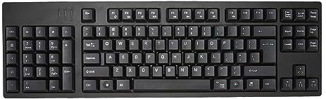 Zunate Tastatur für Linkshänder, Bürotastatur mit Ergonomischem Layout und 2 USB Schnittstellen, Eliminiert RSI und Karpaltunnel, für die Geschäftsbuchhaltung