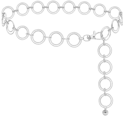 LIMHOO Metall Taille Kette für Damen Belly Link Kette Gürtel für Kleider