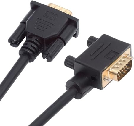 cablecc Cavo di prolunga VGA RGB maschio a maschio dritto 3COAX+6C ad angolo retto di 90 gradi per monitor proiettore computer