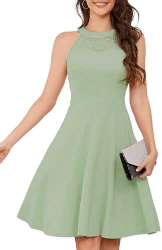 Bbonlinedress Aftonklänning, elegant för bröllopsgäst, festlig klänning, halterneck, konfirmationsklänning, brudtärneklänning, cocktailklänning, festklänning