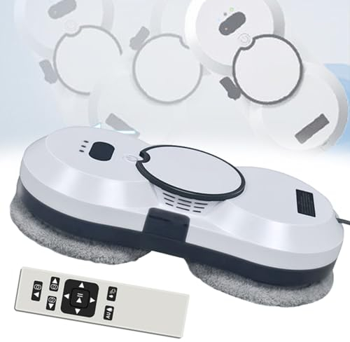 Quixnova Robot per la Pulizia delle finestre Lavavetri Automatico a spruzzo d'Acqua Robot Elettrico per la Pulizia dei vetri con Telecomando per finestre Interne/Esterne Piastrelle per Porte in Vetro