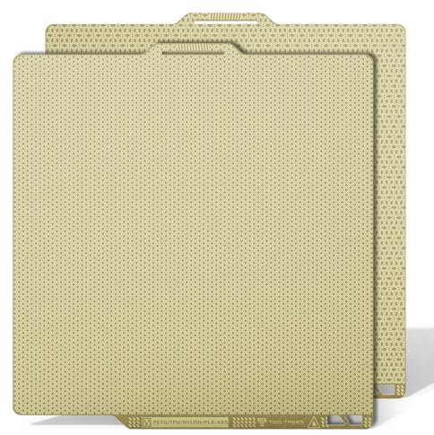Jusnboir Druckplatte für Doppelseitig Texturiert PEI, Druckbett Wabenförmig + Würfelform 257 x 257 mm, Abnehmbar Federstahlplatte für X1, X1C, X1E, P1P, P1S, A1 3D Drucker Zubehör