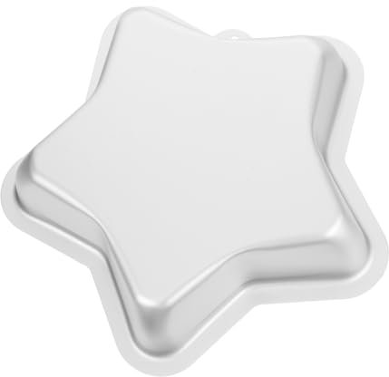 MAGICLULU Teglia Per Torta Forma Di Stella Alluminio Antiaderente Stampo Per Dolci Cinque Punte Per Compleanni Matrimoni E Feste Utensile Da Forno Per Creazioni Indimenticabili