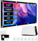 QWORK® Pantalla de Proyector 100 Pulgadas, 16:9 HD Pantalla de Proyector Plegable, Pantalla de Proyector Antiarrugas 221x125 CM con Accesorios, para Uso Interior y Exterior