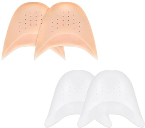 Fokroin 2 Paires Protections D'orteils, Protege Orteil Silicone, Doux Protecteur en pour Pointe des Pieds, Casquettes de Pointe de Ballet, pour Pointes des Pieds Chaussures de Danse Ballet Pointu