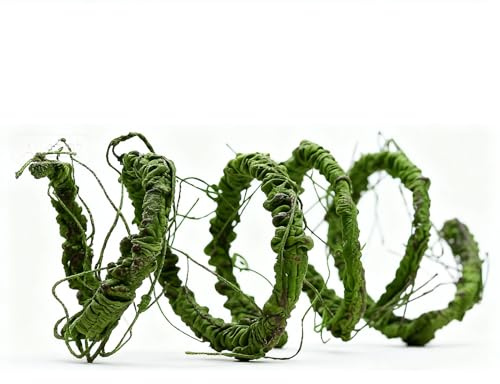 LGEGE 300cm Artificial Tree Branches and Vines, Fake Rattan for Home Living Room Decoration, Flexible, Freehand Styling (3cm in Dia, Green)