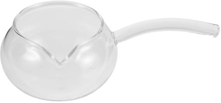 Zerodeko Da Tè in Vetro Borosilicato Teiera Resistente Al Calore Contenitore Trasparente Per Infusione Tè Beccuccio Laterale Per Versare Facilmente e Condivisione Ospiti
