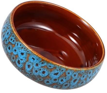BESPORTBLE Keramik Pflanzschale für Lotusblumen ohne Drainageloch Vintage Wasserschale mit Aufrechtem Design für Hydrokultur und Wasserpflanzen Fensterbank oder Schreibtisch