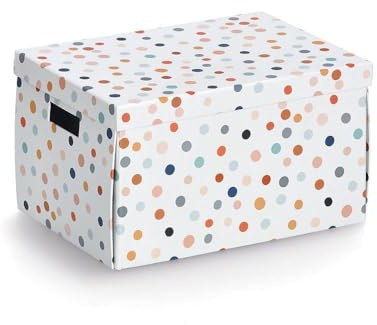 Basera Aufbewahrungsbox Konfetti, 25 x 35 x 20 cm | 100 % recycelter Karton