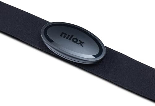 Nilox HRM Smart Chest Band, Fitness Tracker per Monitoraggio Allenamento e Frequenza Cardiaca, Resistente all'Acqua fino a 30 m, Compatibile Con App Sportive, Per Corridori e Nuotatori