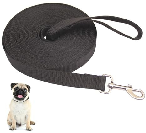 Longe pour Chien, Laisse Chien avec Poignée 5m Longe de Dressage pour Chiens Laisse Anti Traction Laisses de Dressage Robuste Longue Laisses pour Chiens pour L'entraînement et L'extérieur