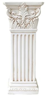BSKJMMP Roman Column Pillar Wedding Decorative White Classical Garden Pedestal for Planters Injection Molding Statue Stand Indoor Outdoor Event (22x22x50cm)