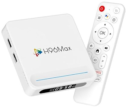 TV Box Android 14.0, 4GB RAM 128GB ROM RK3528 Quad-Core 64Bit Cortex-A53 Mali Support 8K 3D 2.4/5.0Ghz WiFi BT5.0 10/100M Ethernet DLNA USB 3.0 H.265,4gb+128gb
