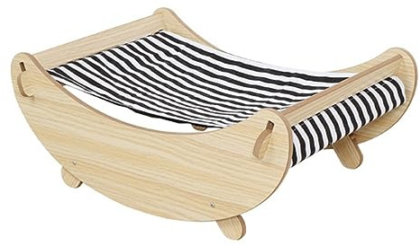 kattgungasäng, Gungsäng for inomhusdjur for katt, golvstående katthängmatta, säkerhetshyllor for, platsbesparande fönstermonterad kattsits for stora katter(B)