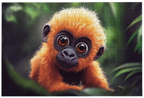Jigsaw Puzzles for Adults 6000 Piece, 6000 Piece Monkey Jigsaw Puzzles for Adults, Challenging Animal Jigsaws for the Whole Family, Wooden Puzzle for Home Decor, Gifts for Women, Gifts for Men, -7950