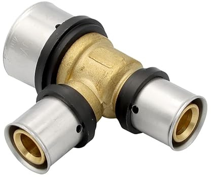 Pipetec Pressfitting T Stück 32x20x20 mm TH Kontur Verbundrohr, DVGW, TH-Profil