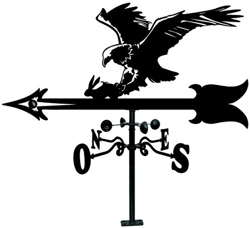 Arthifor - Veleta de Viento de Hierro para Tejado con Silueta de Águila.