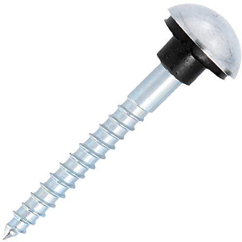 8X Polished Chrome Mirror Screws 8G x 1½ Dome Head Cover Cap Wall Fixings Bathroom