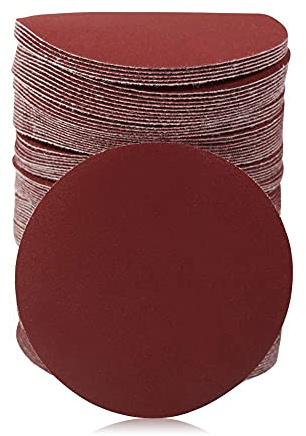 SPEEDWOX Hook and Loop Sanding Discs 100pcs 3 inch 400 Grit Sandpaper for Wood Drill Grinder Rotary Tools No Hole | 3 Inch Sander Disc No Hole Design, for Drill Grinder Rotary Tools, Wood Metal Paint Sanding