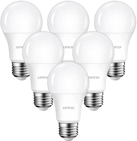 ANWIO E27 LED Birne, 13.5 Watt 1521 Lumen Glühbirne, A60 Leuchtmittel E27, 6500K Kaltweiß LED Bulb, 150° Abstrahlwinkel Energiesparlampe, 6er Pack