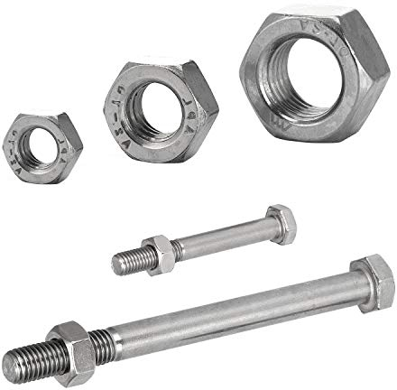 FASTON® Sechskantschrauben mit Schaft M6x30 Teilgewinde (2 Stück) Edelstahl A2 (V2A) Maschinenschrauben Sechskantmuttern DIN 931 / DIN 934