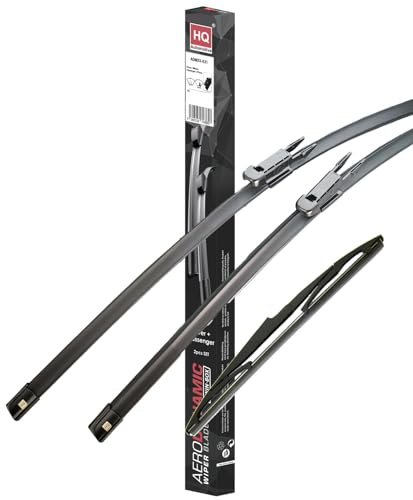 HQ Automotive Wiper Blades for Ford C-Max Mk2 (2010-2019) Front Rear Kit, Adr52-923|Hq12D
