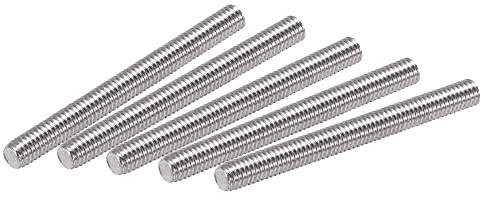 sourcing map 10 Stück Vollgewindestange M3 x 30mm 304 Edelstahl Rechtsgewinde M3-0.5 Gewindesteigung