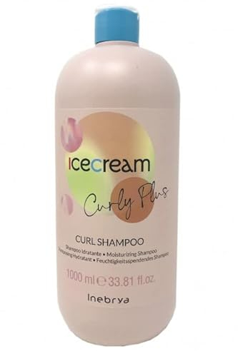 Inebrya Ice Cream Curly Plus Shampoo Idratante, 1000 ml