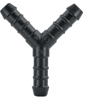 UKCABLE-TIES 2X Y-Piece Splitter Connector Hose Tube Pipe 3-Way Fuel Air Water Pipe Connector Joiner (Size: 10mm - (PJ39))