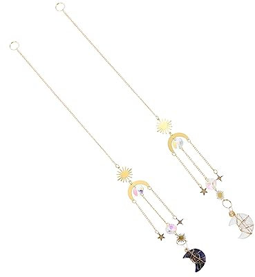 Abaodam 2stücke Kristall Anhänger Deko Licht Anhänger Für Deckenventilator Hängende Wohndekoration Schick Und Dekorativ Für Zuhause