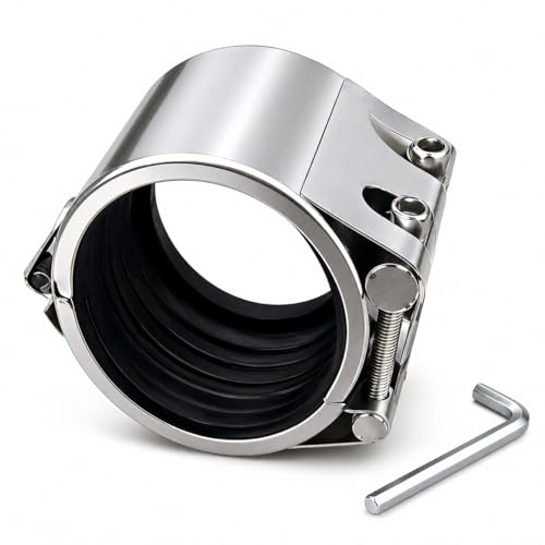 Pipe Repair Clamp, Leak Sealer, Emergency Repair Kit for Plastic and Metal Pipe (60mm-65mm)
