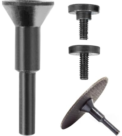 Perno per disco da taglio, set di mandrini per montaggio disco da taglio | Set di 3 per smerigliatrice angolare per smerigliatrice rotante | Mandrini per ruote da taglio con pergolato per sm