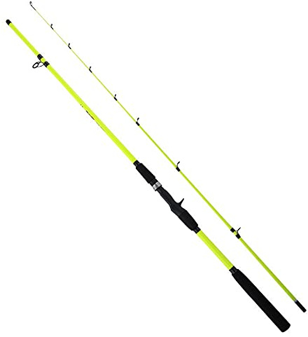 Skdvy Teilige Spinnrute/Wurfangelrute, Green M Weiche Schwanzstraße Subpolme Meer Angelrute Meer Floßstange Perch Rod Cocked Mundstange Schwarz Angelrute(Casting,2.7m)