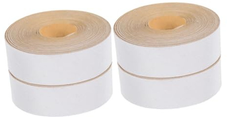 HIAKDOFT 4rouleaux Bande De Tissu Adhésif Pour Abat-jour De Bande Édging Auto-adhésive Pour Lampes De Table Sol Design Chic Et Installation Facile Couleur Blanc