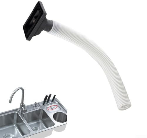GLOBALHUT Rectangle Overflow Pipes, Wash Basin Overflow Head, Washbasin Drainer Accessory, Overflow Replacement For Kitchen Bath Sink Waste(1 pcs)