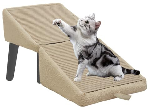 Scalino per Letti per Cani, Scaletta Antiscivolo, Rampa per Divano, Scale e Gradini Portatili Multifunzionali per Animali Domestici, Rampa Poggiapiedi per Cane e Gatti