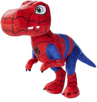 Simba Spidey T-Rex Plüschtier, Dinosaurier-Held, vibrierendes und weiches Design, optimal zum Spielen, Dekorieren und Sammeln, geeignet ab 0 Monaten, Spidey and His Amazing Friends (6315870558)