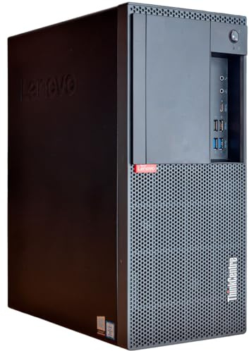 Lenovo PC Computer Desktop Tower ThinkCentre M920T, Processore Core i5-8500, Memoria RAM 32GB, Disco SSD 240 GB, HDD 2TB, Win 11 Pro (Ricondizionato)
