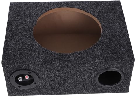 Cabilock 10 Inch Car Subwoofer Box Enclosure, Slim Vehicle Subwoofer Enclosure Case for Car Audio Upgrade, Ported Bass Speaker Cabinet Suitable for Automotive Sound Systems
